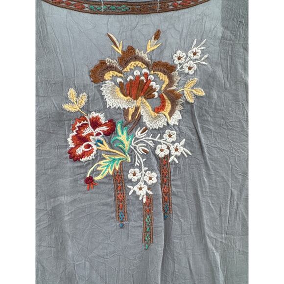 Johnny Was collection carnation blouse top brown size Small - Picture 9 of 10